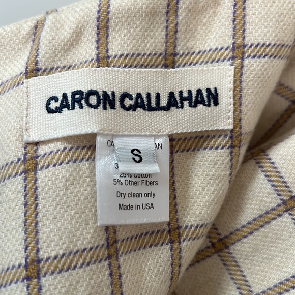 SOLD - Caron Callahan Plaid Wool Trouser Pant - Picture 5 of 5